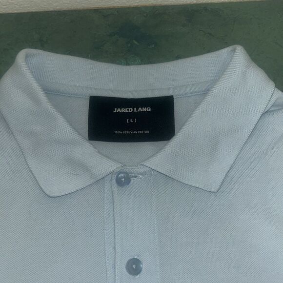 Jared Lang Collared Polo Shirt size Large - Picture 10 of 12
